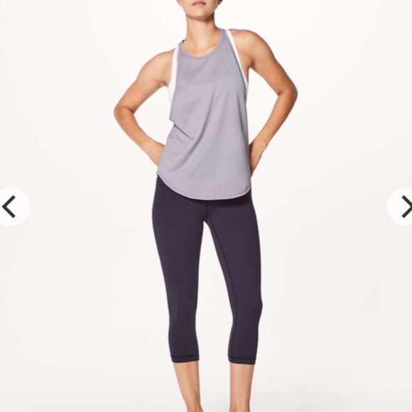 lululemon sweat date singlet / lavender grey / size 2 - Picture 4 of 5